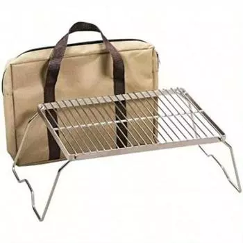 Решетка для гриля из нержавеющей стали 304 - складная решетка для костра - решетка для костра над очагом - с сумкой для переноски - решетка для костра для походов