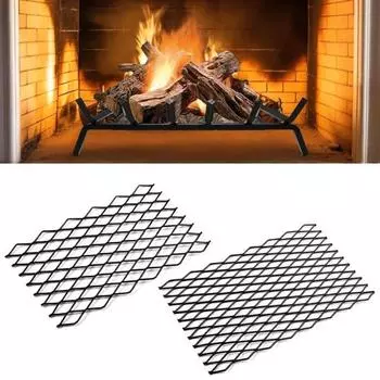 Решетка для камина Удерживатель углей Термостойкий Простая установка Универсальный фиксатор углей Аксессуары для решеток для камина S