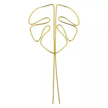 Решетка для комнатных растений для вьющихся растений, маленькая садовая решетка для декоративного горшечного растения, опора для уличных цветущих растений золотой