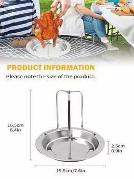 Решетка для запекания курицы, вертикальная решетка для запекания курицы из нержавеющей стали, противень для гриля, духовки, барбекю CHINA