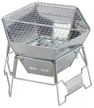 Решетка из нержавеющей стали Captain Stag Hexa (M) М-6498