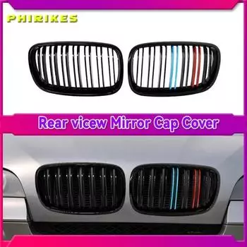 Решетка радиатора переднего бампера автомобиля глянцевая черная левая правая гоночная решетка для BMW X5 E70 X6 E71 2007-2014 #51137307599 51137307600