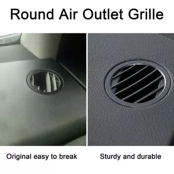 Решетка вентиляционного отверстия Benz, крышка для X204 GLK Design 2009-2016, устойчивая к царапинам, круглая, маленькая Right чёрный