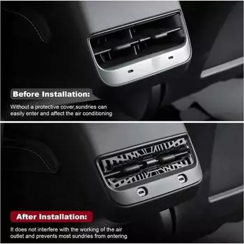 Решетка воздухозаборника заднего сиденья для Tesla Model Y 2025 2025 2025 2020 Автомобильные аксессуары