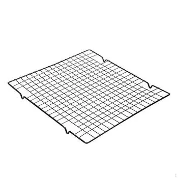 Решётка для духовки, маленькая стальная решётка, легко очищаемая, чёрное печенье, охлаждение, обжарка