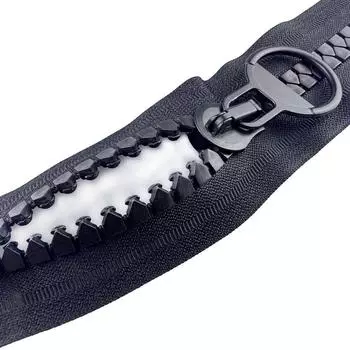 Resin 20# Double-sided for Tent DIY Sewing Bags Cloth Accessories Slider Head Zippers Pull Ring Zip 60cm