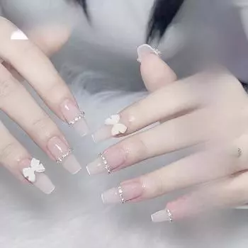 Resin 3D Japanese Cute Ribbon Bow Nail Accessories