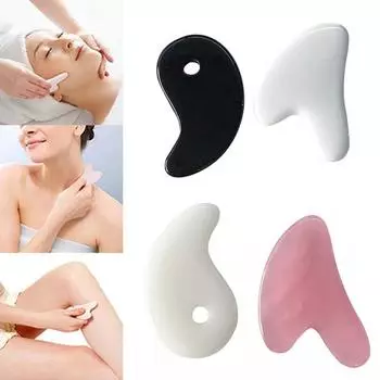Resin Beeswax Face Lift Body Acupoint Beauty Tools Gua Sha Boards Massage Tool Guasha Scraper D
