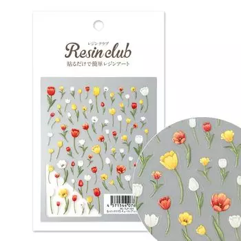 [Resin club] тюльпан красный желтый красный/желтый Двусторонний тип Уплотнение для смолы