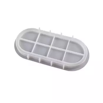 Resin Coaster Molds Oval Shaped Silicone Coaster Resin Moulds Cup Pads Molds Silicone for Epoxy Resin Casting