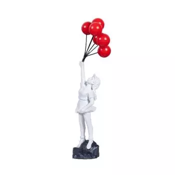 Resin Crafts Banksy Sculpture No Odor Flying Balloon Girl Figurine Art Sculpture Home Accessories 2