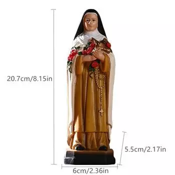 Resin Crafts Nun St. Rita of Cascia Catholic Creative Figure Statue Gifts Crafts Ornaments