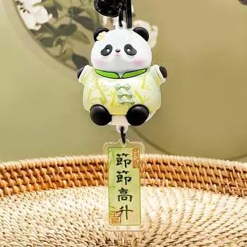 Resin Creative Keychain Figurines In Charming Panda Fox And Cat Styles Ideal For Gifting Panda