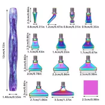 Resin Diamond Painting Pen Eco-friendly Alloy Replacement Pen Heads Multi Placers Point Drill Pens DIY Nail Art Embroidery Tool