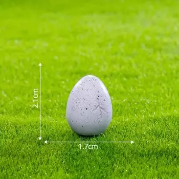 Resin Dinosaur Miniatures Mini Figurines For Garden Desk Diy Ornaments Decor Eggshell