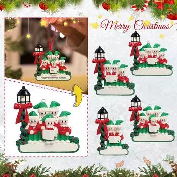 Подвеска из смолы с фамильными благословениями, рождественскими украшениями в виде елки One Size