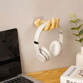 Resin hand-shaped hooks No-punch non-marking hooks wall-mounted coat rack Storage key headphone hooks home storage shelves