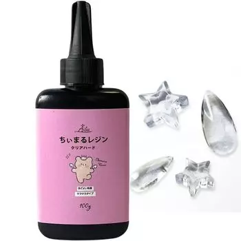 Resin hard clear large UV resin [Ailes] liquid, type, color, capacity, UV/LED compatible, (100g)