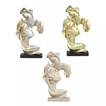 Фигурки влюбленных из смолы, целующиеся в День святого Валентина, подарок для дома, декор для офиса, спальни шампанского