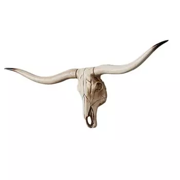 Смола Длиннорогий Баран Декор Череп Настенное крепление Череп Декор для домашнего офиса A 77.5x32x12см 42x34x16cm