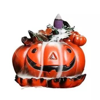 Resin Pumpkin Handicraft Home Ornaments Waterfall Backflow Incense Burner