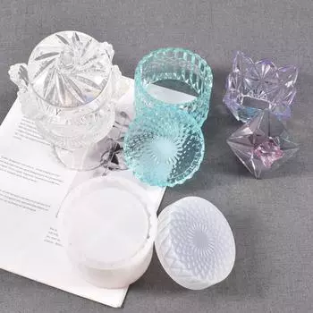 Форма из силикона из смолы, коробка для хранения, форма для изготовления ювелирных изделий, форма для самостоятельного изготовления подарочной коробки из эпоксидной смолы, инструменты для изготовления ювелирных изделий 9
