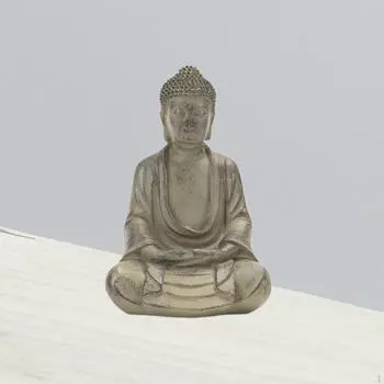 Статуэтка сидящего Будды из смолы, скульптура Шакьямуни для офисного стола Style A