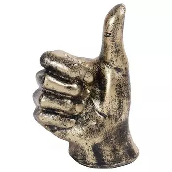 Resin Thumbs Up Sign Gesture Showpiece (5.5x1.5x1.5 inch)