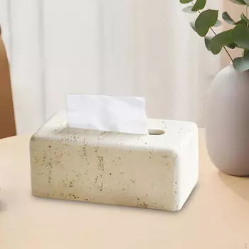 Resin Tissue Box Cover Container Dresser Bedside Living Room Bathroom Tabletop Kitchen