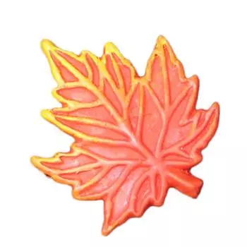 Resin Welcome Garden Ornament With Heart And Maple Leaf For Celebration Gift Red Maple Leaf