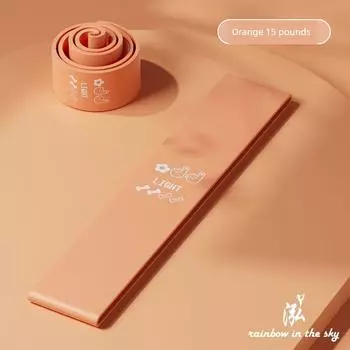 Resistance Band Women s Resistance Band Strength Training Elastic Force Circle Ring Hip-Lifting Men s Back Practice Leg Yoga Open Shoulder Tension Orange(15 pounds)