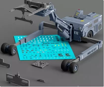 Reskit Bomb Loader Initial Lift Up Position 3D Printer Kit 1/32 MJ-4 MHU-83 B/E RSKS32-0009
