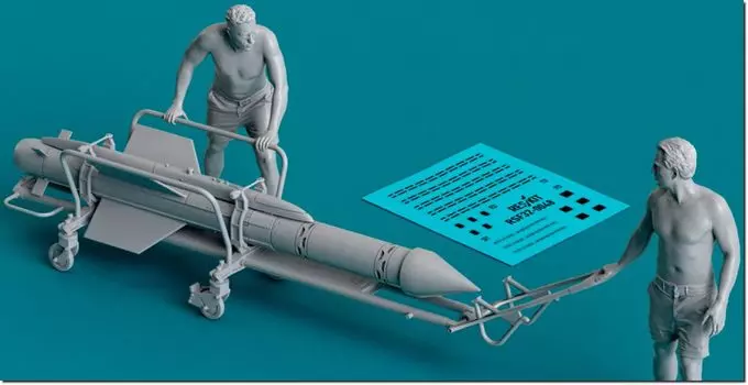 Reskit British Mechanic Firestreak 2 шт. 3D-принтерный набор 1/32 Ракета/Грузовик RSKF32-0048