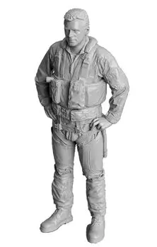 Reskit Corsair II Пилот-мужчина Стоящая поза 1 Набор смолы для 3D-принтера 1/32 A-7 RSKF32-0053 (Самолет)