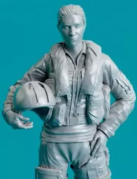 Reskit France Mirage 2000 Female Pilot Standing Type 1 3D Printer Kit 1/72 RSKF72-0011