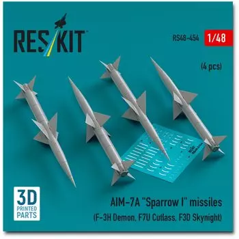 Reskit Missile 3D printer resin kit 1/48 AIM-7A Sparrow I (4 pieces) RSK48-0454 (Airplane)