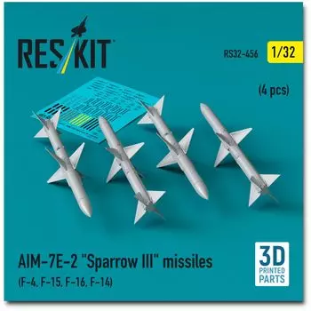 Reskit Missile 3D printer resin kit 1/32 AIM-7E-2 Sparrow III (4 pieces) RSK32-0456 (Airplane)
