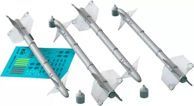 Reskit Sidewinder Missile 4 шт. Пластиковые детали для модели 1/32 AIM-9M RSK32-0482