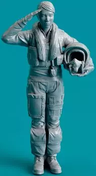 Reskit Taiwan Mirage 2000 Female Pilot Standing Type 1 3D Printer Kit 1/72 RSKF72-0023