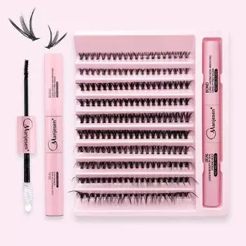 Ресницы 200 шт. пучки Lash Bond and Seal инструменты для макияжа DIY Lashes Extension Kit для склеивания Lashes Glue Клей Аксессуары