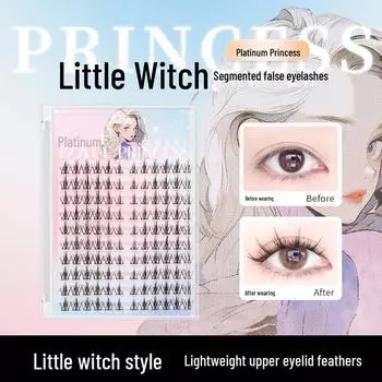 «Ресницы большой емкости Little Witch Fairy — одиночные пучки, натуральный мультяшный стиль, клей не требуется»