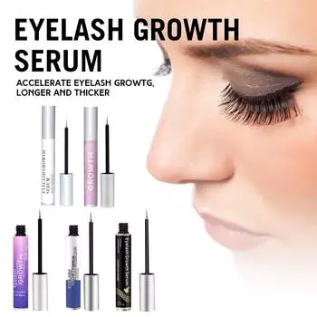 Ресницы Самые длинные, густые и полные ресницы, улучшенный рост ресниц, не вызывающий раздражения ресниц 5 мл One Size фиолетовый