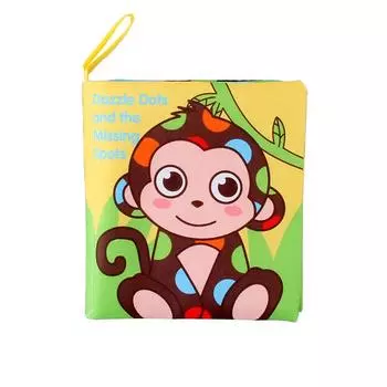 Resources Stereoscopic Baby Cloth Book Early Education Cognitive Toys 4 Pages 8 Sides English Palm Book Animal Baby Cloth Book