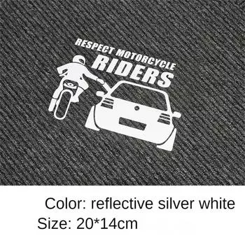 Respect For Bikers Car Sticker Waterproof Reflective Sticker Decal Funny Vinyl Bike Motorcycle Car Accessories Decoration