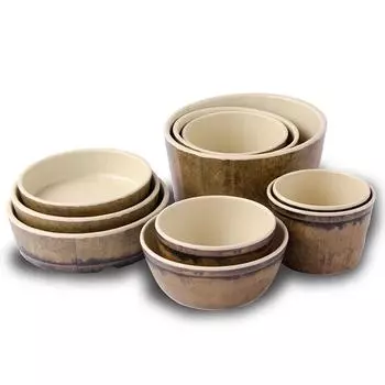 restaurant hotpot seasoning bowl dinner set plates and dishes A5 Melamine tableware commercial imitation porcelain bamboo dish
