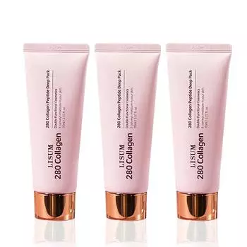 Resum 280 Collagen Peptide Deep Pack Contains 10% Hyaluronic Acid/70ML*3 + 3 spatulas included