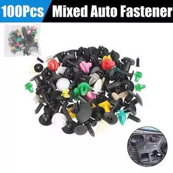 Retainer Rivet Door Panel Mixed Auto Fastener Universal Vehicle Car Bumper Clips 100Pcs/50Pcs Fender Liner Interior Accessories