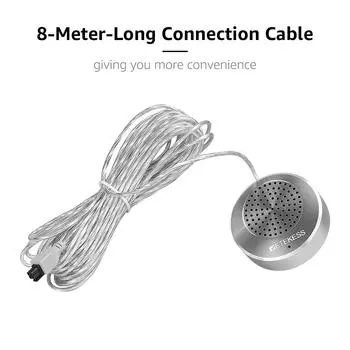 Retekess TW102 Оконная система внутренней связи для бизнес-микрофона Интерком-динамик для банковской стойки US Plug серебряный