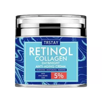 Ретинол и коллаген дневной и ночной питательный антивозрастной крем. Увлажнение. Обновление с гиалуроновой кислотой 5g