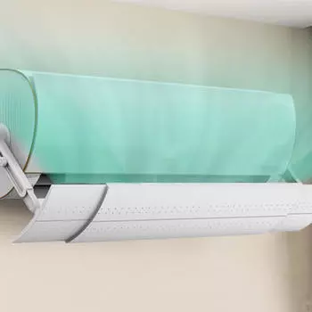 Выдвижной дефлектор кондиционера, универсальная антипрямая перегородка для домашнего использования белого цвета